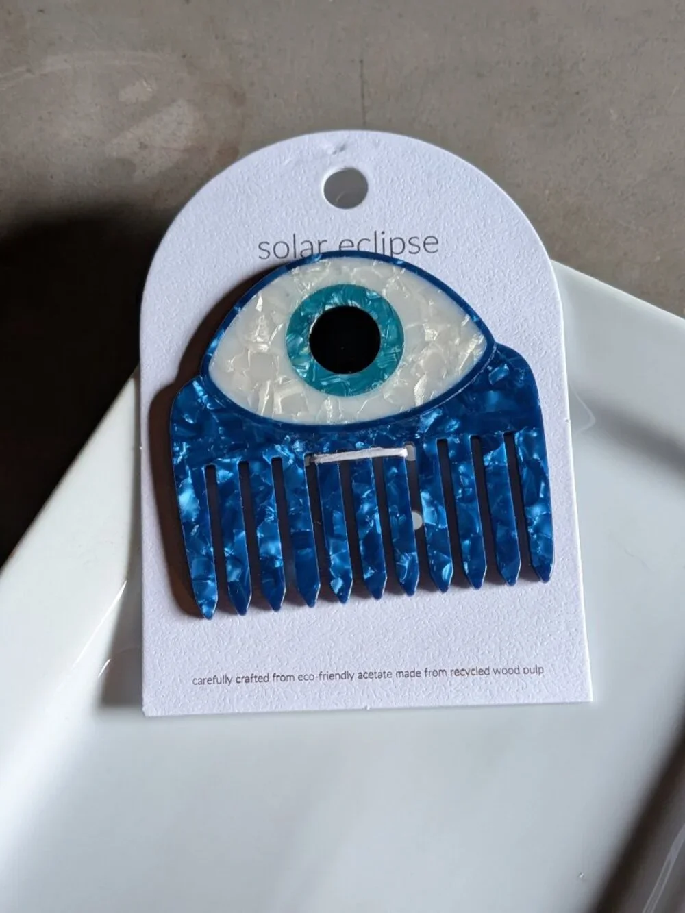 Solar Eclipse Hand-Painted Pocket Comb